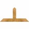 Ekena Millwork Portland Rough Sawn Timber Gable Bracket, Western Red Cedar, 36"W x 18"H x 2"D x 4"F, 12/12 Pitch GBW036X18X0204POR00RWR - alternate 1